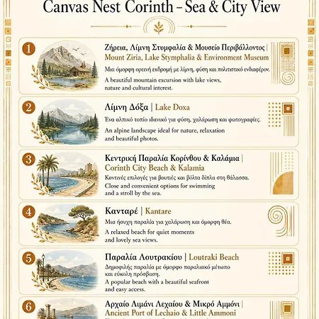 Apartman Canvas Nest Corinth- Sea & View Corinth